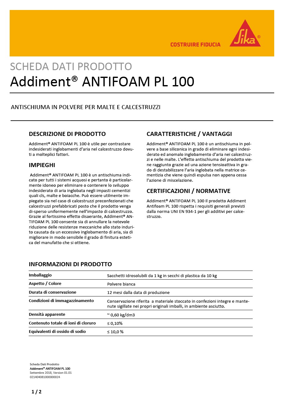 Addiment® ANTIFOAM PL 100