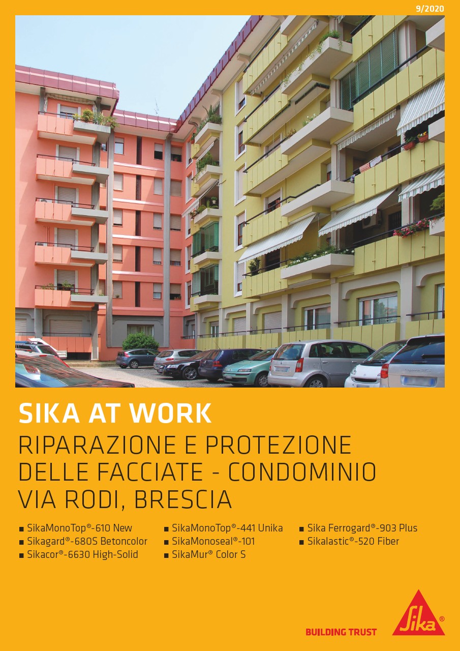 Referenza - Riparazione e Protezione delle Facciate - Condominio Brescia