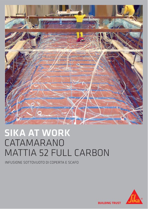 Referenza - Infusione Coperta e Scafo: Catamarano Mattia 52 Full Carbon