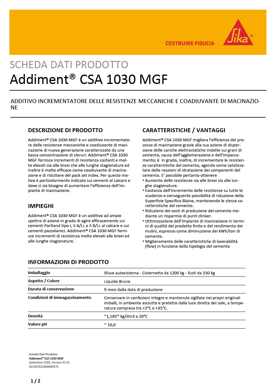 Addiment® CSA 1030 MGF